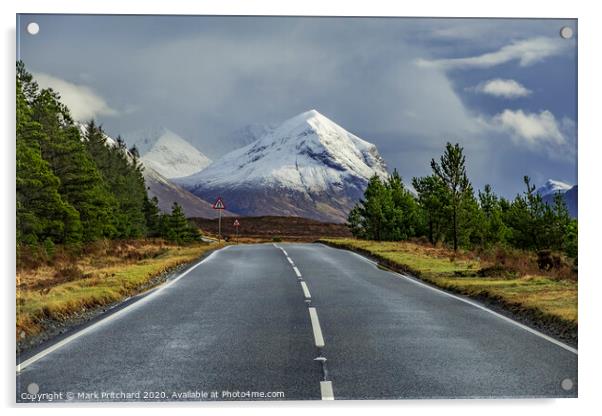 Skye Road Acrylic by Mark Pritchard