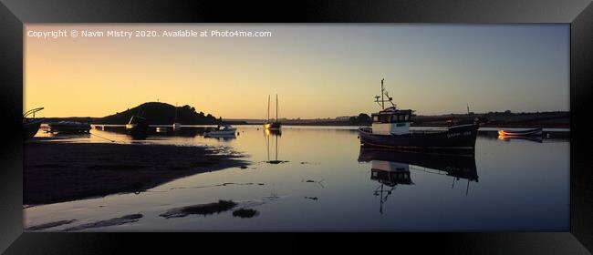 Dawn at Alnmouth, England Framed Print by Navin Mistry