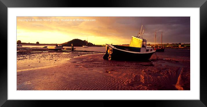 Dawn at Alnmouth  Framed Mounted Print by Navin Mistry