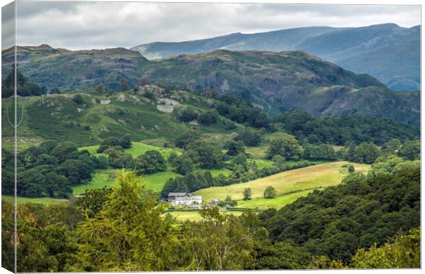 Lake District Landscape from Hodge Close Quarry Canvas Print by Nick Jenkins