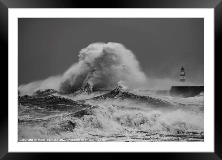Stormy Sea Framed Mounted Print by Mark Pritchard