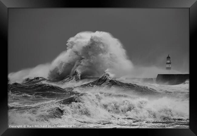 Stormy Sea Framed Print by Mark Pritchard