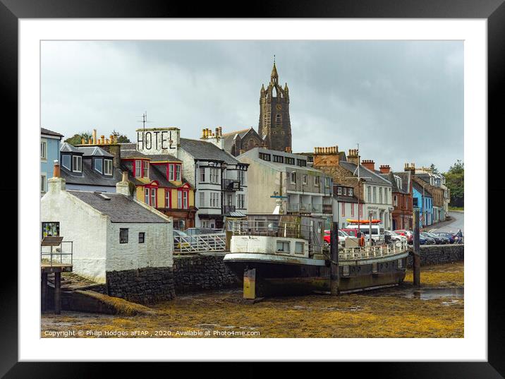 Tarbert harbour View Framed Mounted Print by Philip Hodges aFIAP ,