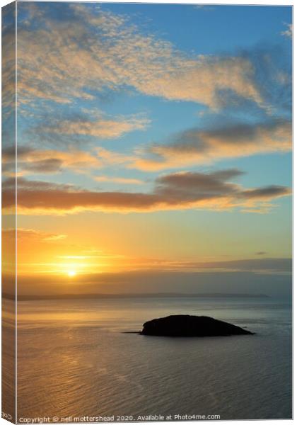 Sunrise & Clouds Over Looe Bay. Canvas Print by Neil Mottershead