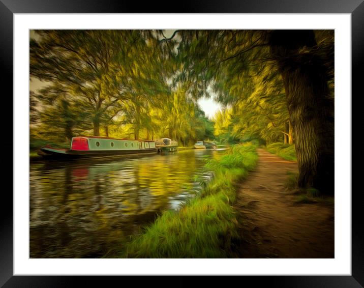 The Wey Navigation Framed Mounted Print by Clive Eariss