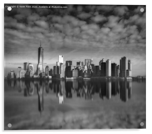Lower Manhattan Skyline Acrylic by Kevin Ford
