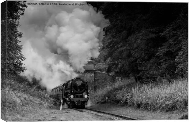 Britannia leaving the tunnel Canvas Print by Hannah Temple