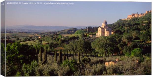 Church of San Bagio, Montepulchinao, Italy Canvas Print by Navin Mistry