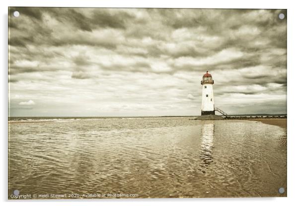 Point of Ayr Lighthouse Acrylic by Heidi Stewart
