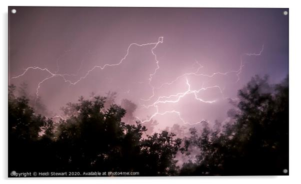 The Lightning Ghosts Acrylic by Heidi Stewart