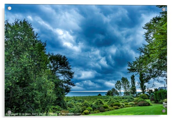 Storm Coming Padanaram View Dartmouth Massachusetts Acrylic by William Perry