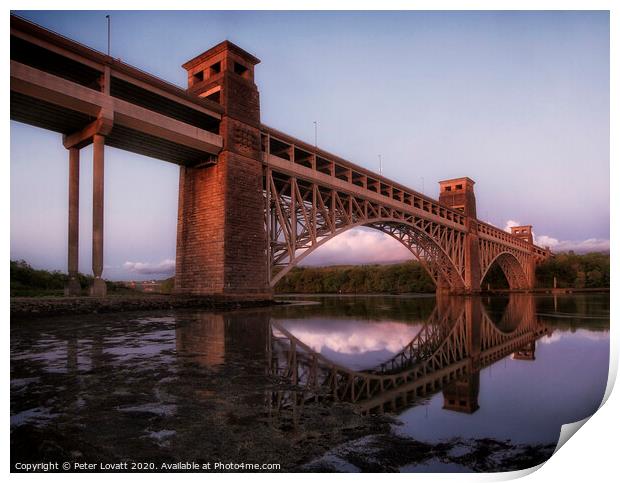 Britannia Bridge, Anglesey Print by Peter Lovatt  LRPS