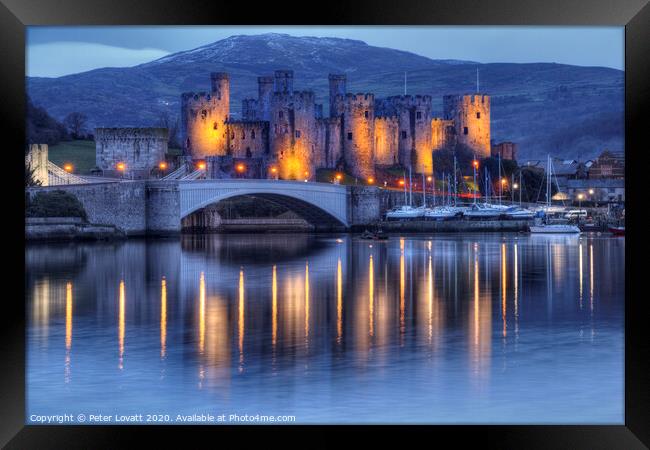 Conwy Castle Framed Print by Peter Lovatt  LRPS