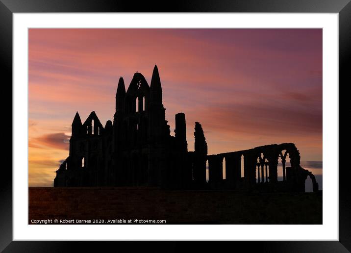 Morning at Whitby Abbey  Framed Mounted Print by Lrd Robert Barnes