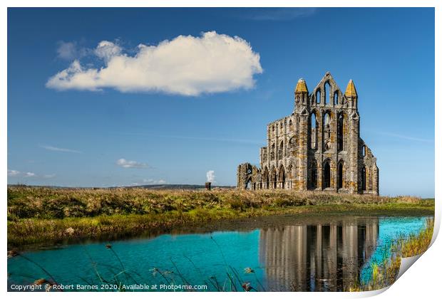 Whitby Abbey Reflections Print by Lrd Robert Barnes