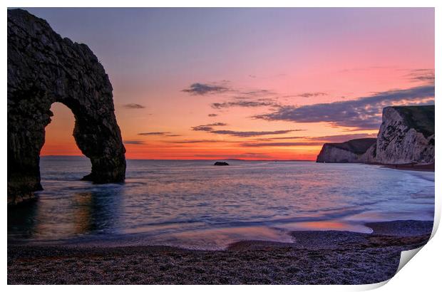 Beside the arch Durdle Door Print by austin APPLEBY