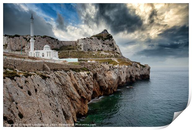 Europa Point Gibraltar Print by Wight Landscapes