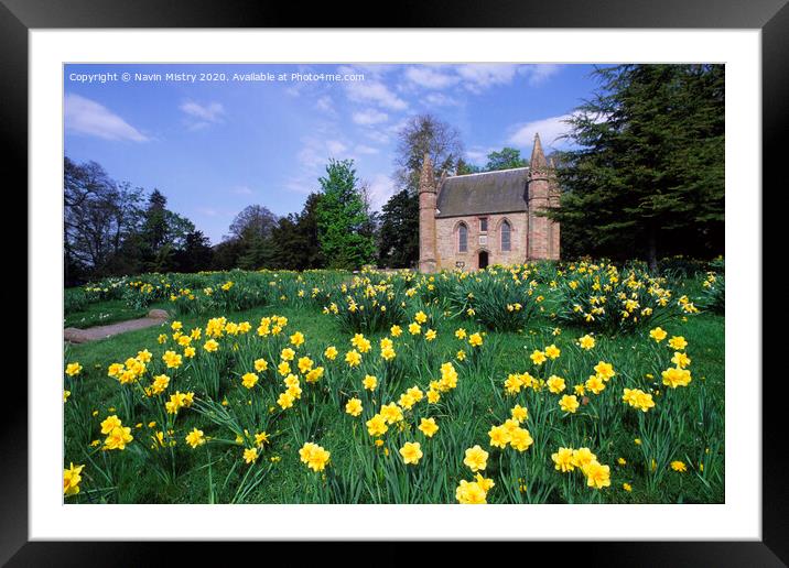 Moot or Boot Hill, Scone Palace, Perth, Scotland Framed Mounted Print by Navin Mistry