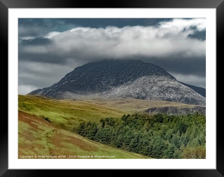 Goat Fell on the Island of Arran Framed Mounted Print by Philip Hodges aFIAP ,