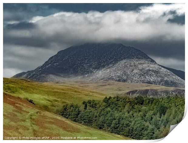 Goat Fell on the Island of Arran Print by Philip Hodges aFIAP ,