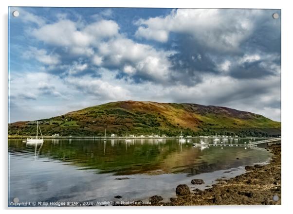 Lochranza Bay, Isle of Arran Acrylic by Philip Hodges aFIAP ,