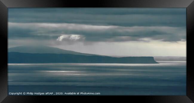 Islay from Kintyre Lighthouse Framed Print by Philip Hodges aFIAP ,