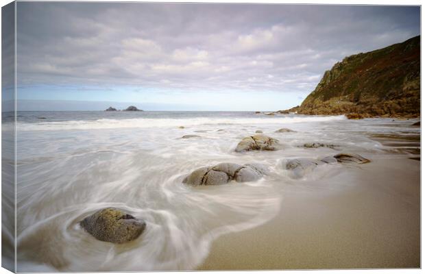 Porth Nanven Canvas Print by mark leader