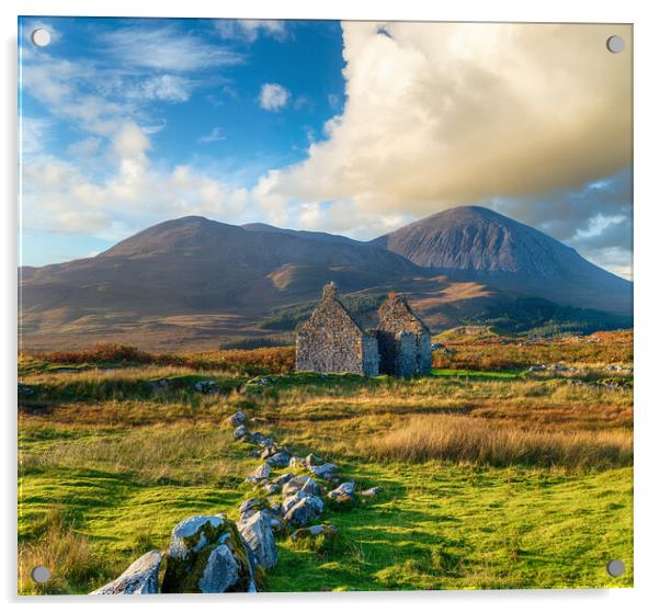 The Old Manse at Killchrist on the Isle of Skye Acrylic by Helen Hotson