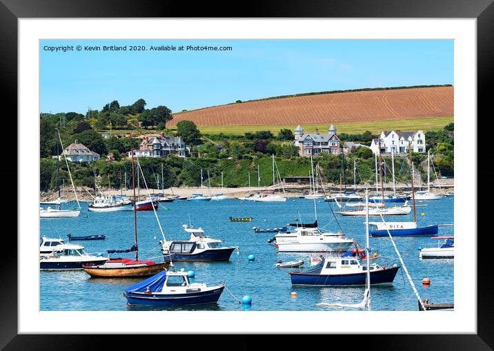 Falmouth bay cornwall Framed Mounted Print by Kevin Britland