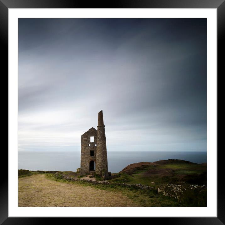 Wheal Owles Tin Mine Framed Mounted Print by mark leader