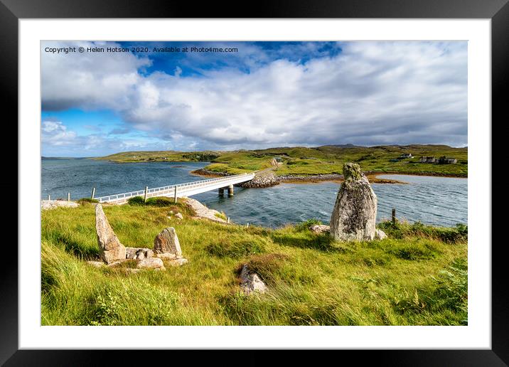 Great Bernera in the Outer Hebrides Framed Mounted Print by Helen Hotson