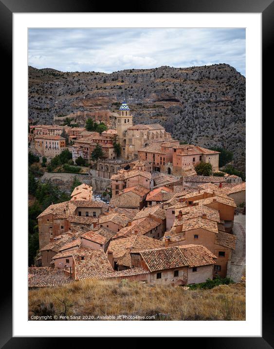 Albarracin, the Most Beautiful Village in Spain Framed Mounted Print by Pere Sanz