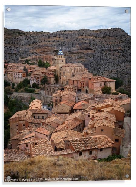 Albarracin, the Most Beautiful Village in Spain Acrylic by Pere Sanz