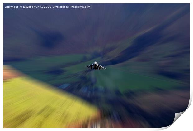 High Speed Harrier Print by David Thurlow