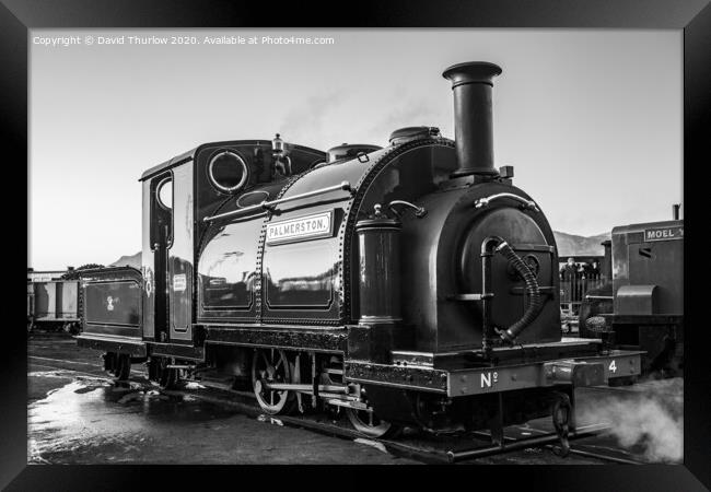 Palmerston, Festiniog Railway. Framed Print by David Thurlow