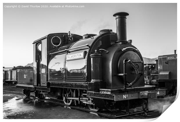Palmerston, Festiniog Railway. Print by David Thurlow