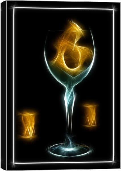 wine glass Canvas Print by Sam Smith