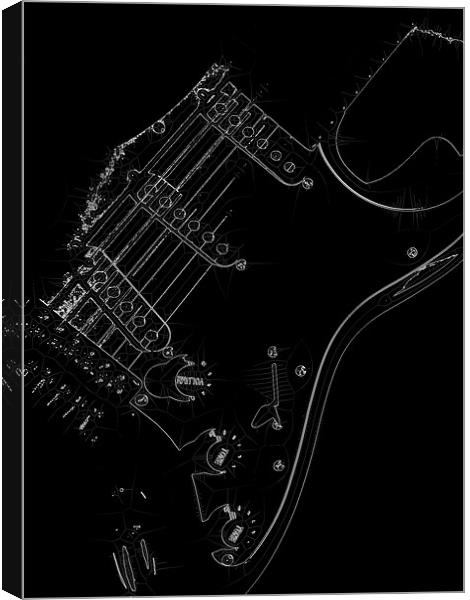 Guitar Canvas Print by Ian Jeffrey