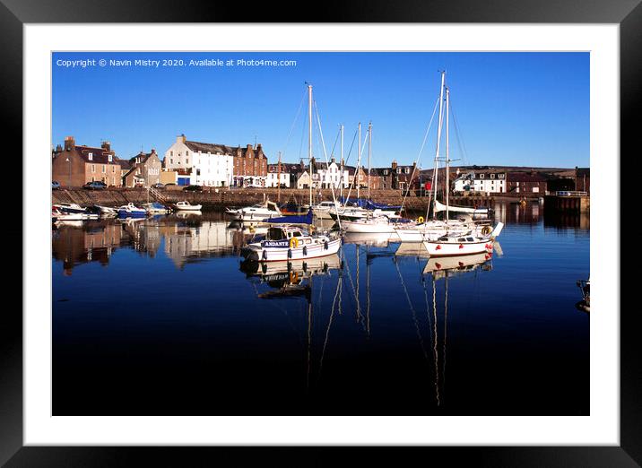 Stonehaven Aberdeenshire Framed Mounted Print by Navin Mistry