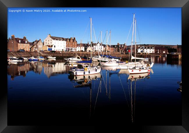 Stonehaven Aberdeenshire Framed Print by Navin Mistry