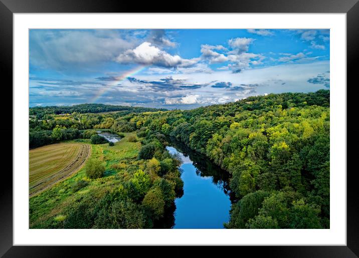 River Don Rainbow Framed Mounted Print by Darren Galpin