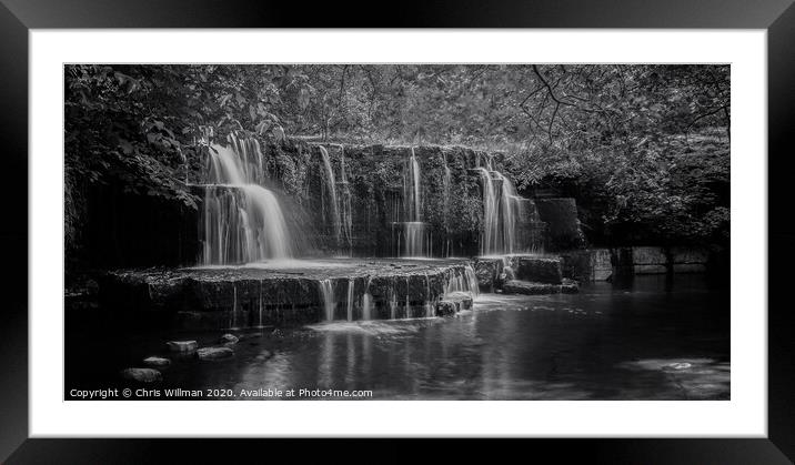 Nidd Falls Yorkshire Dales Framed Mounted Print by Chris Willman