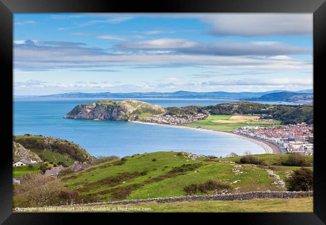 North Shore Beach, Llandudno Framed Print by Heidi Stewart