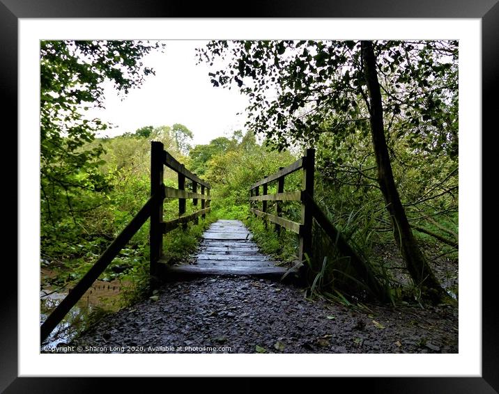 The Ladybridge in Dibbinsdale Nature Reserve  Framed Mounted Print by Photography by Sharon Long 