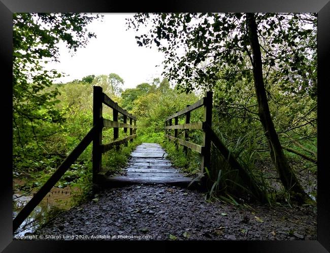 The Ladybridge in Dibbinsdale Nature Reserve  Framed Print by Photography by Sharon Long 