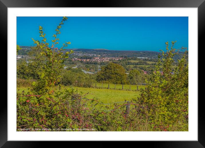 Valley View Framed Mounted Print by Jane Metters