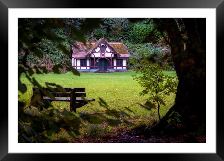 Craig-y-Nos Country park pavilion Framed Mounted Print by Leighton Collins