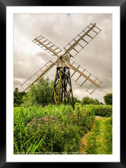 Boardsman's Windmill Framed Mounted Print by Lynne Morris (Lswpp)
