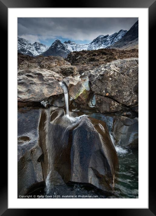 Fairy Pools, Isle of Skye Framed Mounted Print by Phillip Dove LRPS