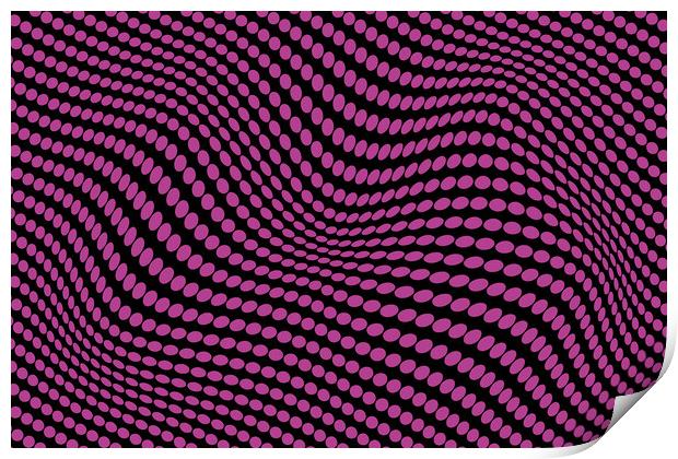 Abstract vector background, with waves, repetitive lines Print by Arpad Radoczy